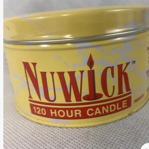 Nuwick 120 Hour Emergency Candle Moveable Wicks Reusable Light Heat Cook - 14 oz